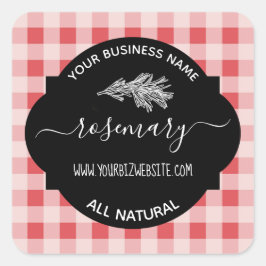 Etiket op kruid- en specerijkarnar