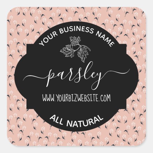 Etiket op kruid- en specerijkarnar (Voorkant)