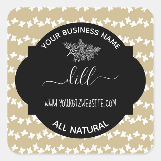 Etiket op kruid- en specerijkarnar (Voorkant)