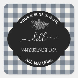 Etiket op kruid- en specerijkarnar