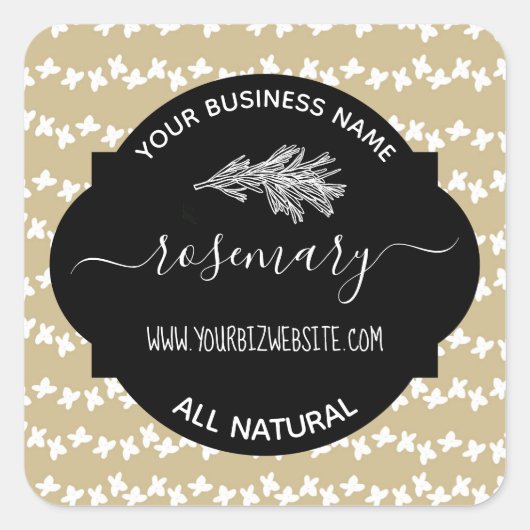 Etiket op kruid- en specerijkarnar (Voorkant)