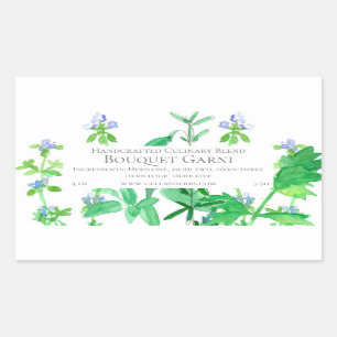 Etiket op kruidenproduct Culinair kookmengsel