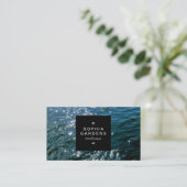 Etiket op kwadraten 01a - Spaarwater Visitekaartje (Staand voorkant)