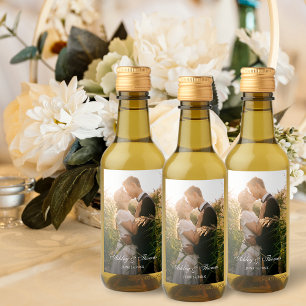 Etiket op persoonlijke foto's Weddenschap mini-wij