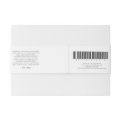 Etiket orchid flower, schoonheidszeep, aangepaste  uitnodigingen wikkel (Achterkant Voorbeeld)