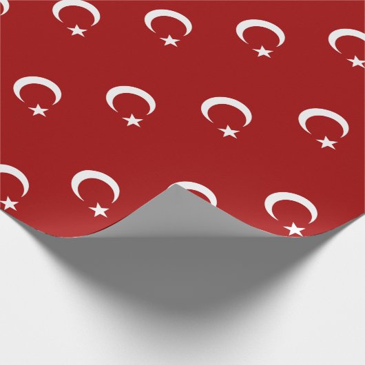 Etiket papier onder Turkse vlag (Hoek)