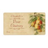Etiket Pear Canning (Voorkant)
