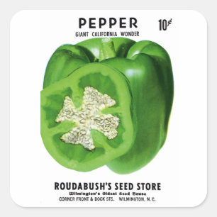 Etiket Pepper-verpakking