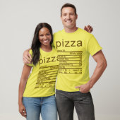 Etiket pizza Nutrition Facts T-shirt (Unisex)