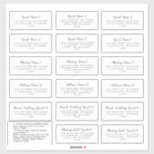 Etiket postadres gast Sticker (Vel)