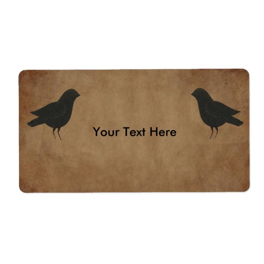 Etiket primitief kroonproduct (Voorkant)