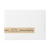 Etiket primitieve sterren Wraparound Soap Product Adreslabel Wikkel (Voorkant)