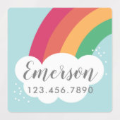Etiket regenboogkinder waterdichte sticker (Design 1)