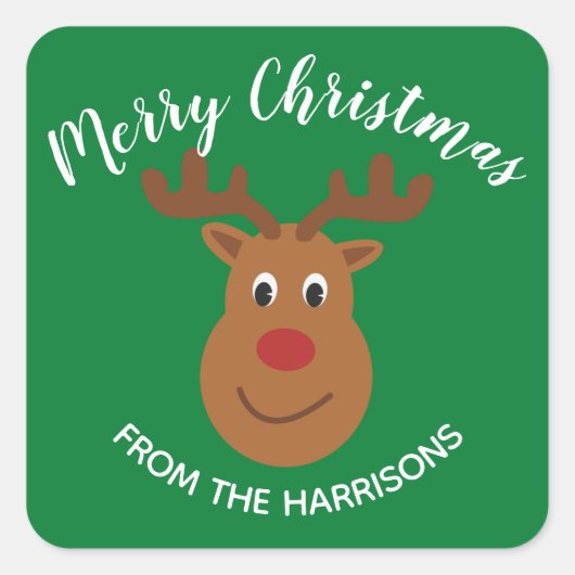 Etiket rendierontwerp Sticker (Voorkant)