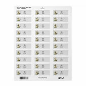 Etiket Retro Bird Return Address Label (Full Sheet)