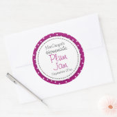 Etiket rond pruimen of jam (Envelop)