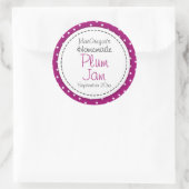 Etiket rond pruimen of jam (Tas)