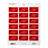 Etiket rood en wit (Full Sheet)