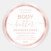 Etiket roos goudmakerboter (Voorkant)