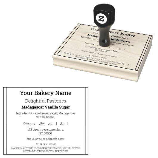 Etiket Rubberstempel Rubberstempel (Gestempeld)