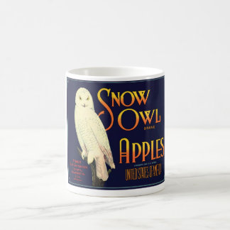 Etiket  sneeuwovende appels koffiemok