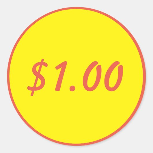 Etiket sticker $1 Dollar Vending Machine (Voorkant)