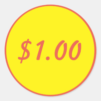 Etiket sticker $1 Dollar Vending Machine