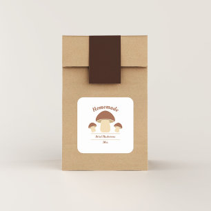 Etiket Sticker voor champignons, in blik of gedroo