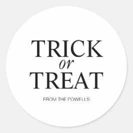 ETIKET TRICK OR TREAT