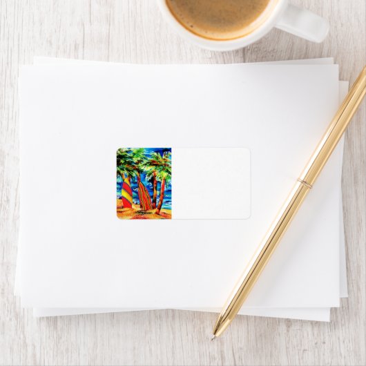 Etiket Tropisch Surf (Insitu)