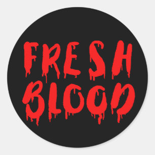 Etiket Vampire Fresh Blood Halloween drink