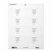 Etiket van 2 x 3,75 inch - Landschap (Full Sheet)