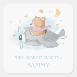 ETIKET VAN DE BOEK: BEER VAN DE CUTE BABY & VLIEGT