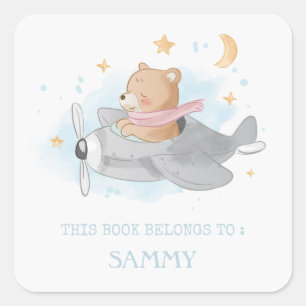 ETIKET VAN DE BOEK: BEER VAN DE CUTE BABY & VLIEGT