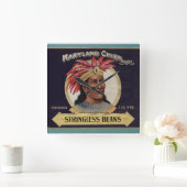 etiket van de Bonen Stringless van jaren Vierkante Klok (Huis)