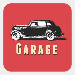 Etiket van de Sticker van de Doos van de garage