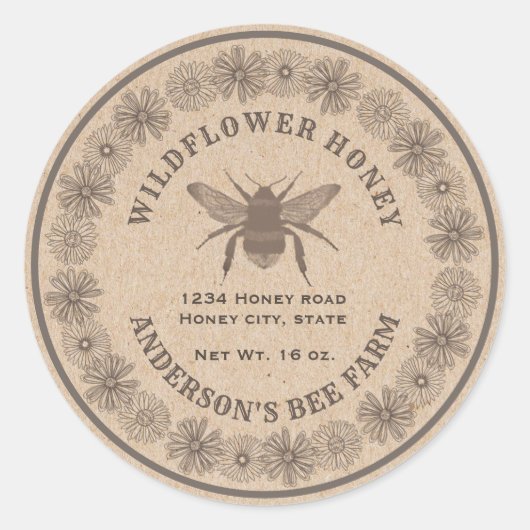 Etiket van Floral  bijenkraft (Voorkant)