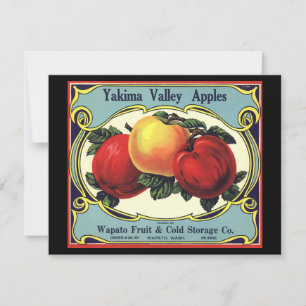 etiket van fruitkratten Art Yakima Valley Apples