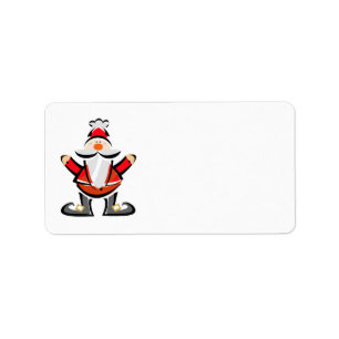Etiket van het Adres van de Kerstman van de Ster