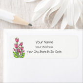 Etiket van het blote Waterverf van de Doodle Flowe (Insitu)