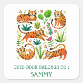 ETIKET VAN HET BOEK: HET SPELEN VAN TIGERS
