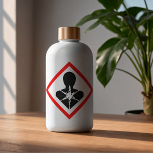 ETIKET VAN HET GEZONDHEIDSGEVARENSYMBOOL STICKER