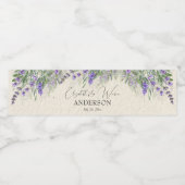 etiket van het landschap van de Lavender (Enkel label)