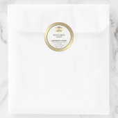 Etiket van honingbijen met een modern goudhoningbi (Tas)