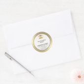 Etiket van honingbijen met een modern goudhoningbi (Envelop)