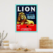  etiket van plantgoed poster (Keuken)