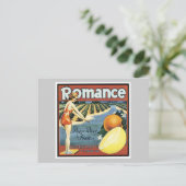  etiket van Romancen Briefkaart (Staand voorkant)