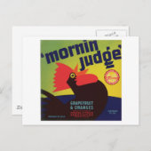 etiket van voedselproducten briefkaart (Voorkant / Achterkant)