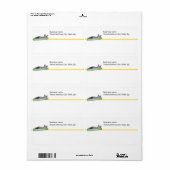 Etiket - Verzending - Lazy Cat (Full Sheet)