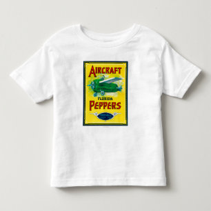Etiket vliegtuig Pepper Kinder Shirts